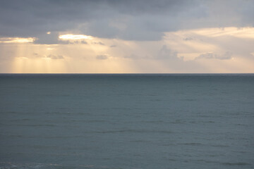Plage, Seine-Maritime, Ault, mer calme