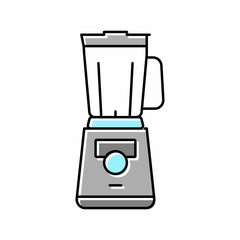 mixer gadget for prepare delicious coffee color icon vector illustration