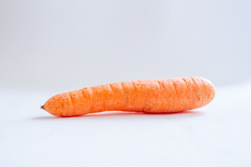 Carrot isolated on white background.