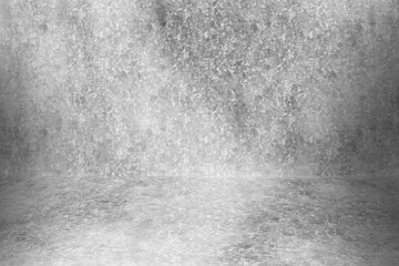 Concrete wall white grey color for background. Old grunge textures with scratches and cracks. White painted cement wall texture.