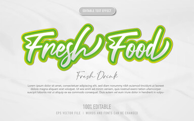 fresh green text effect