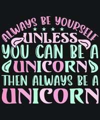 Unicorn T-shirt Design Vector