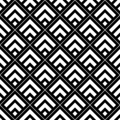 Seamless japanese mountains pattern. Repeated chevrons, diamonds, angle brackets background. Squama ornament. Scales image. Ancient window tracery motif. Digital paper for textile print. Vector art