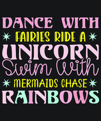 Unicorn T-shirt Design Vector