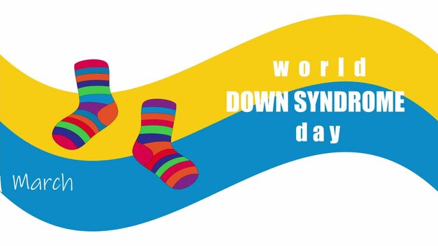 World Down Syndrome Day animated text