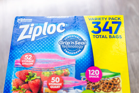Ziploc Double Zipper Storage Bags Variety Pack - 347 count