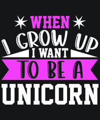 Unicorn T-shirt Design Vector