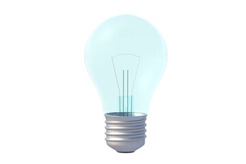 Light bulb isolated on white background. 3d render