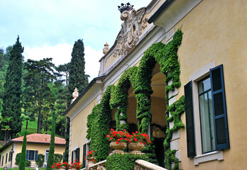 Villa del Balbianello sulle rive del lago di Como a Tremezzina.