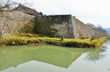 篠山城跡 石垣とお堀