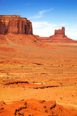 Monument Valley buttes detail