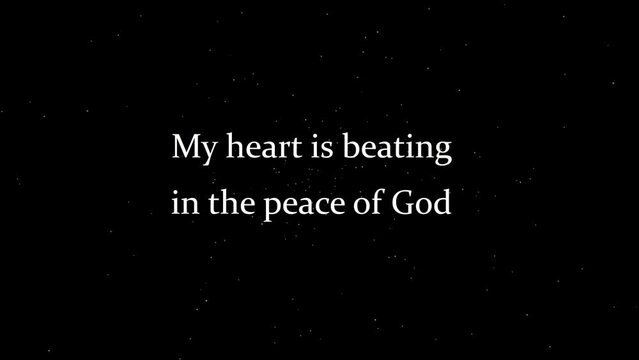 Christian quote, Handwritten vector calligraphy lettering text. Footage with handwritten text effect animation.