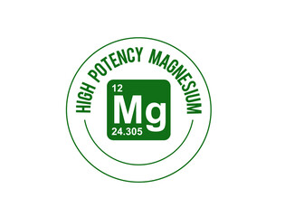 high potency magnesium icon vector illustration