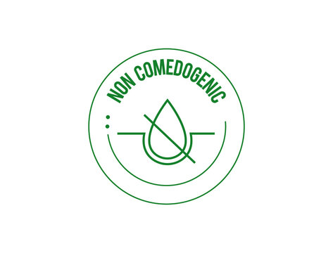 noncomedogenic icon vector illustration 