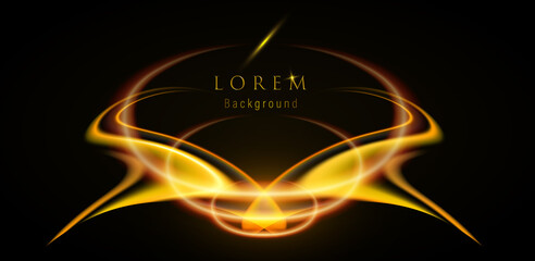 Web  background lorem abstract flame yellow