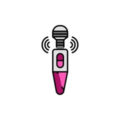 Vibrator color line icon. Pictogram for web page