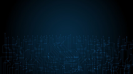 Fototapeta premium Technology background circuit board Hi-tech communication concept innovation abstract background vector illustration