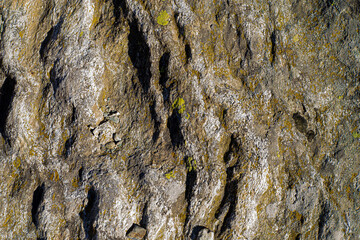 texture of high mountain granite rock