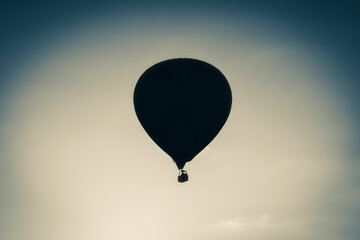hot air balloon in the sky