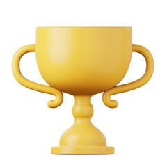 Goblet high quality 3D render illustration. Competition concept icon.