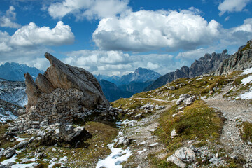 Wanderweg „rund um die drei Zinnen“
