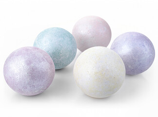 Obraz premium ball-shaped bath salt, colorful sphere