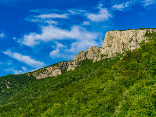 Danube gorge at Djerdap in Serbia