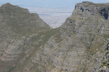 Blick vom Tafelberg Nationalpark in Kapstadt