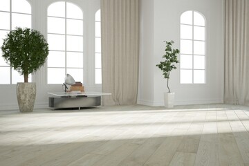 Modern interior design. 3D illustration