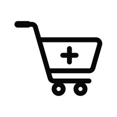 shopping cart icon. for app or mobile. vector illustration