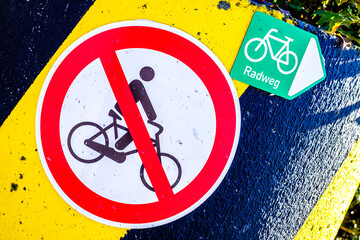 no bike sign in germany