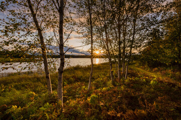Fototapeta premium Spider Lake Sunset