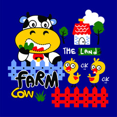 Farm Cow Baby Vector Design