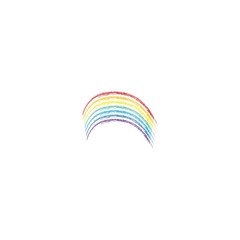 Rainbow icon logo design illustration template