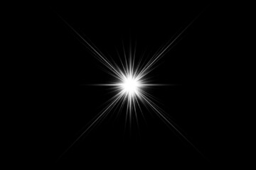 Abstract image of lighting flare. Abstract sun burst with digital lens flare background. whitenature flare effect