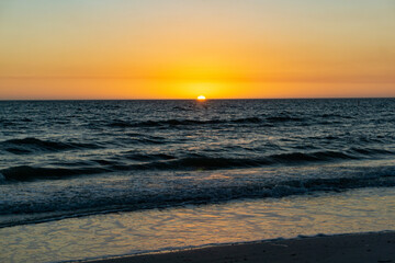 sunset on the beach