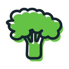 Food Line Icons. Outline Vegan Set. Tomato, carrot, pepper, beetroot, broccoli, avocado, apple, pear, mushroom, egg, salmon, bananas