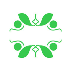 A set of symbols for natural eco-friendly products. Design elements for natural organic handmade products, organic cosmetics, vegan and vegetarian products isolated on a white background. EPS10.