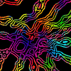 Bright abstract image in a modern style.