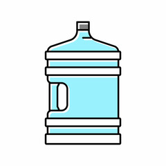 water bottle for prepare coffee color icon vector illustration