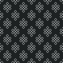 traditional nepal seamless pattern geometric karma loop background - obrazy, fototapety, plakaty