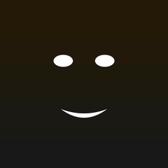 scary face in the dark that smiles