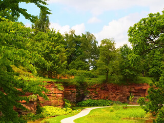 Beautiful Hoehenpark Killesberg in Stuttgart