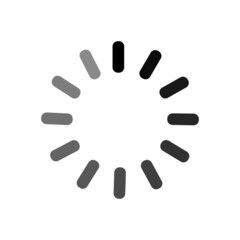 loading icon in gray tones on white background