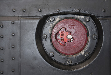 fuel cover on a historic plane