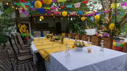 mesa decorada 