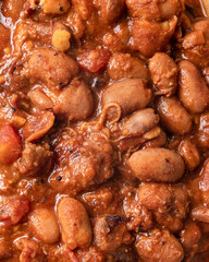 Close up of Baked Beans