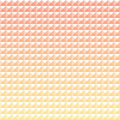 Orange and yellow square pyramid 3d tiles. Abstract seamless pattern. 3d pyramid pattern background.