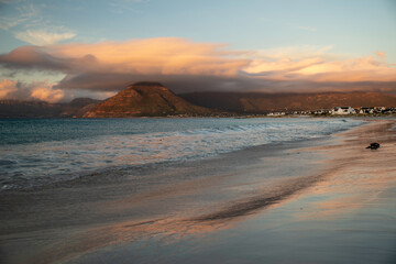 Sunset over the ocean