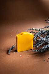 Natural handmade soap with a floral scent and beautiful decor